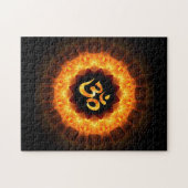 Golden Mandala with OM ジグソーパズル (横)