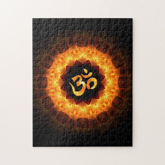 Golden Mandala with OM ジグソーパズル (縦)