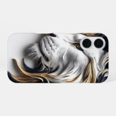 Golden Mane Lion – Luxury Power iPhone 16BackCover iPhone 16ケース (裏面横)