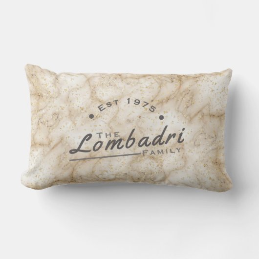 Golden Marble  ランバークッション (正面)