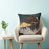 Golden Marble Mountain Under Starry Sky クッション (椅子)