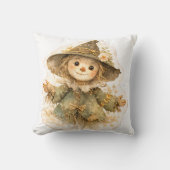 Golden Meadow Fairytale Throw Pillow クッション (正面)