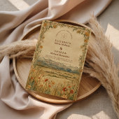 Golden Meadow Mountain Wedding 招待状