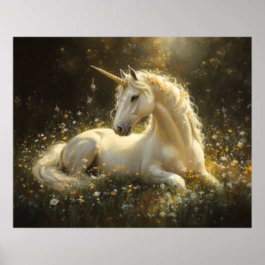 Golden Meadow Unicorn ポスター (正面)