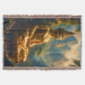 Golden Meditation in the Thai Peaks スローブランケット (正面)