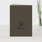 Golden Memories 5 x 7 サンキューカード (裏面)