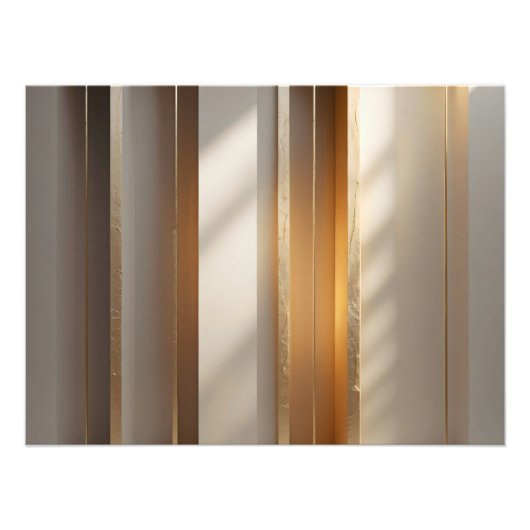 Golden Meridian – Horizontal Gold Alignment フォトプリント (正面)