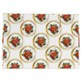 Golden Merry Christmas Gift Bag ラージペーパーバッグ (裏面)