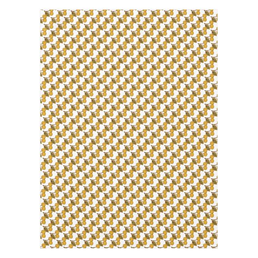 Golden Metallic Cherries Pattern テーブルクロス (正面)