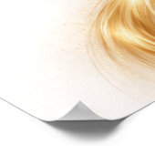 Golden Minimal Flow II Wall Art – Gold Abstrack ポスター (角)