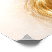 Golden Minimal Flow Wall Art – Elegant Gold ポスター (角)