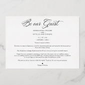 Golden Modern Mrs & Mr Happiest Holidays Christmas 箔シーズンカード (裏面)