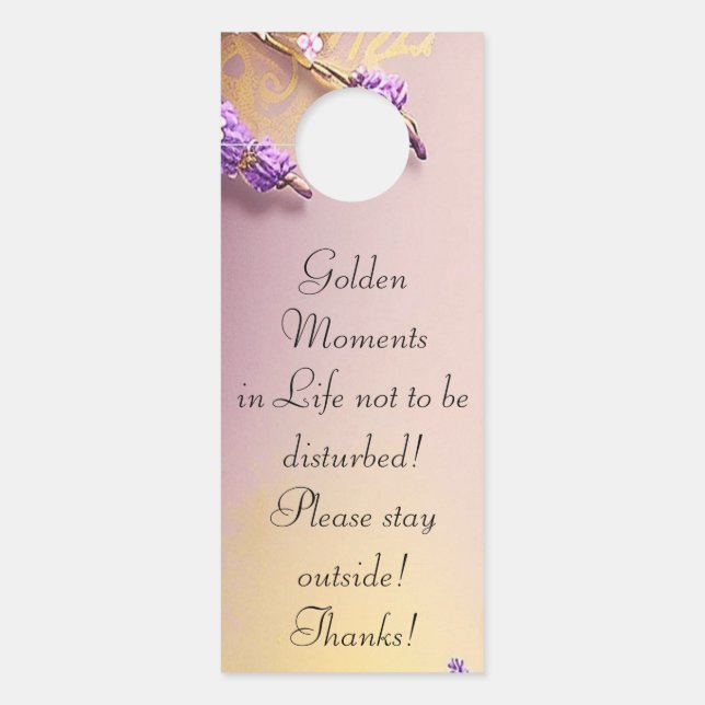 Golden Moments Doorhanger Schmidt Stationery ドアノブサイン (正面)