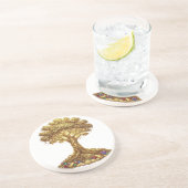 Golden Money Tree of Abundance Art コースター (側面)