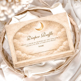 Golden Moon And Stars Diapper Raffle エンクロージャーカード