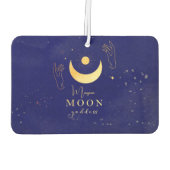 Golden Moon With Hands Personalized カーエアーフレッシュナー (裏面)