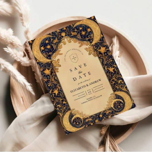 Golden Moonlit Baroque Wedding セーブザデート