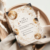 Golden Moonlit Celestial Wedding 出欠カード