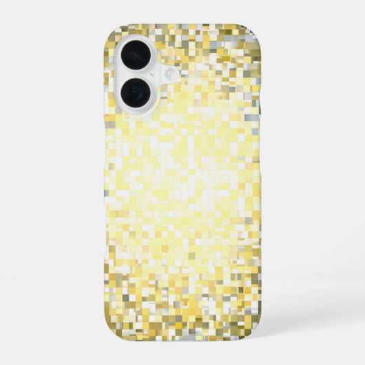 Golden Mosaic Glow iPhone 16ケース (裏面)