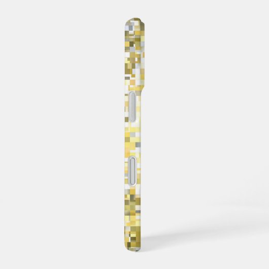Golden Mosaic Glow iPhone 16ケース (右側面)