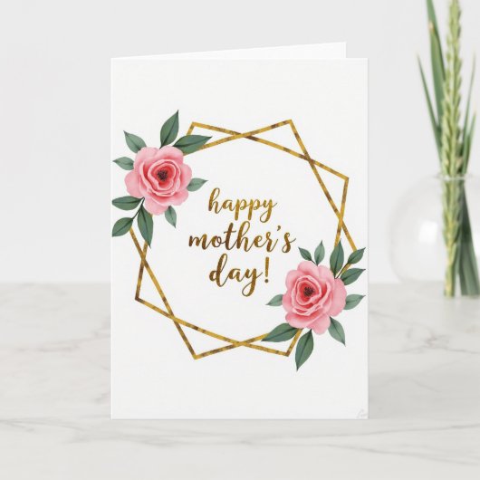 Golden Mothers Day Frame Card カード (正面)