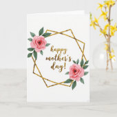 Golden Mothers Day Frame Card カード (黄色い花)