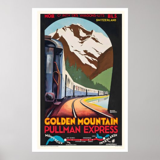 Golden Mountain Pullman Express Montreux ポスター (正面)
