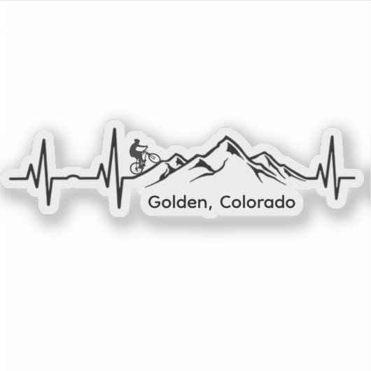 Golden MTB Vinyl Sticker シール (正面)