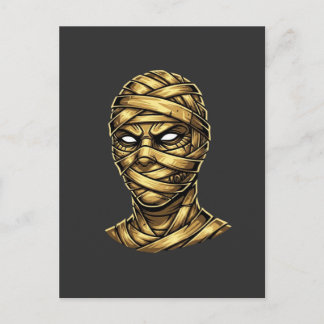Golden Mummy Pharaoh - Ancient Egypt Streetwear ポストカード