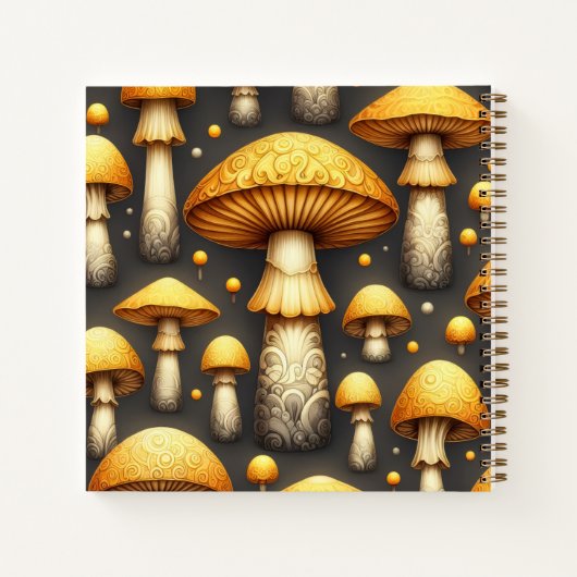 Golden Mushrooms ノートブック (裏面)