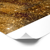 Golden Nebula Starfield – Cosmic Wall Art ポスター (コーナー)