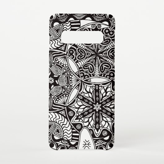 "Golden Nebulae" (monochrome) Samsung Galaxyケース (裏面)