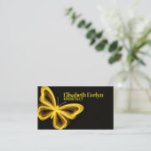 Golden Neon Wings: Luxurious Business Card Design 名刺 (スタンド正面)