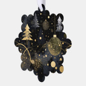 Golden Noir Christmas オーナメントカード (左)