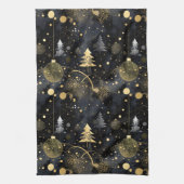 Golden Noir Christmas  キッチンタオル (縦)