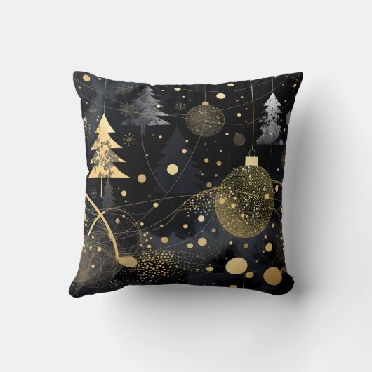 Golden Noir Christmas  クッション (裏面)