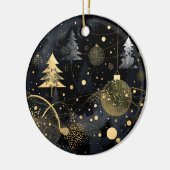 Golden Noir Christmas セラミックオーナメント (左)
