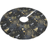 Golden Noir Christmas  ブラッシュドポリエステルツリースカート (アングル)