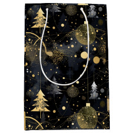 Golden Noir Christmas  ミディアムペーパーバッグ