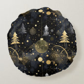 Golden Noir Christmas ラウンドクッション (裏面)