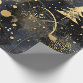 Golden Noir Christmas ラッピングペーパー (角)