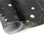 Golden Noir Christmas ラッピングペーパー (ロールコーナー)