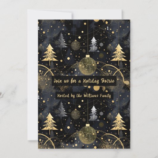 Golden Noir Christmas 招待状 (正面)