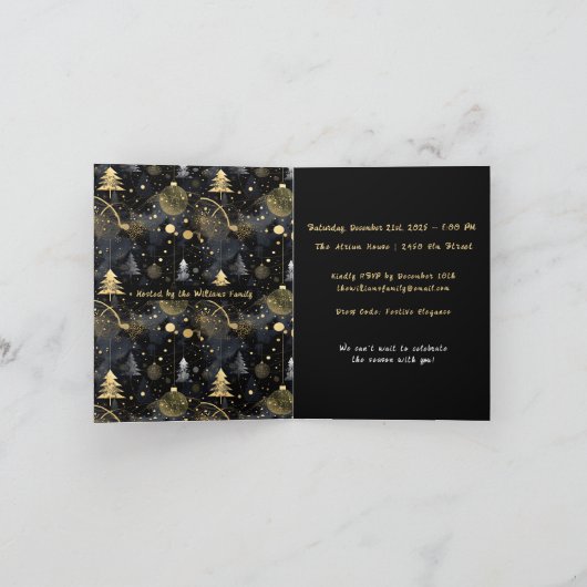 Golden Noir Christmas 招待状 (内部)