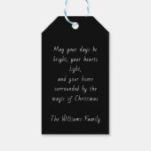 Golden Noir Christmas Forest ギフトタグ (裏面)