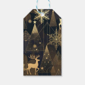 Golden Noir Christmas Forest ギフトタグ (裏面)