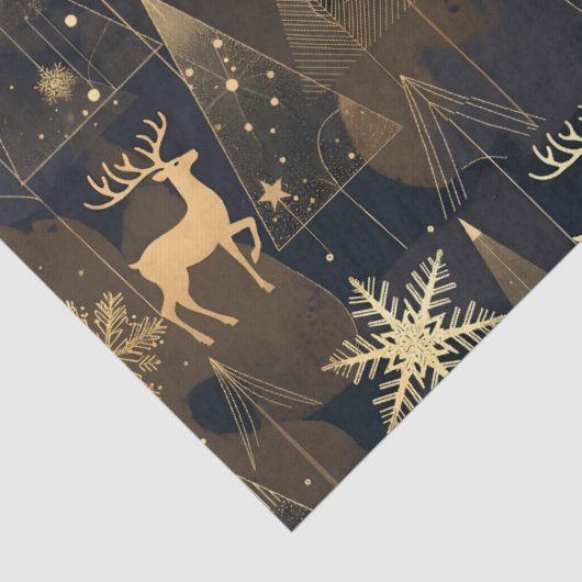 Golden Noir Christmas Forest 薄葉紙 (詳細)