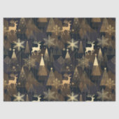 Golden Noir Christmas Forest 薄葉紙 (正面)