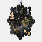 Golden Noir Christmas Ornaments オーナメントカード (左)