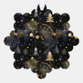 Golden Noir Christmas Ornaments オーナメントカード (裏面)